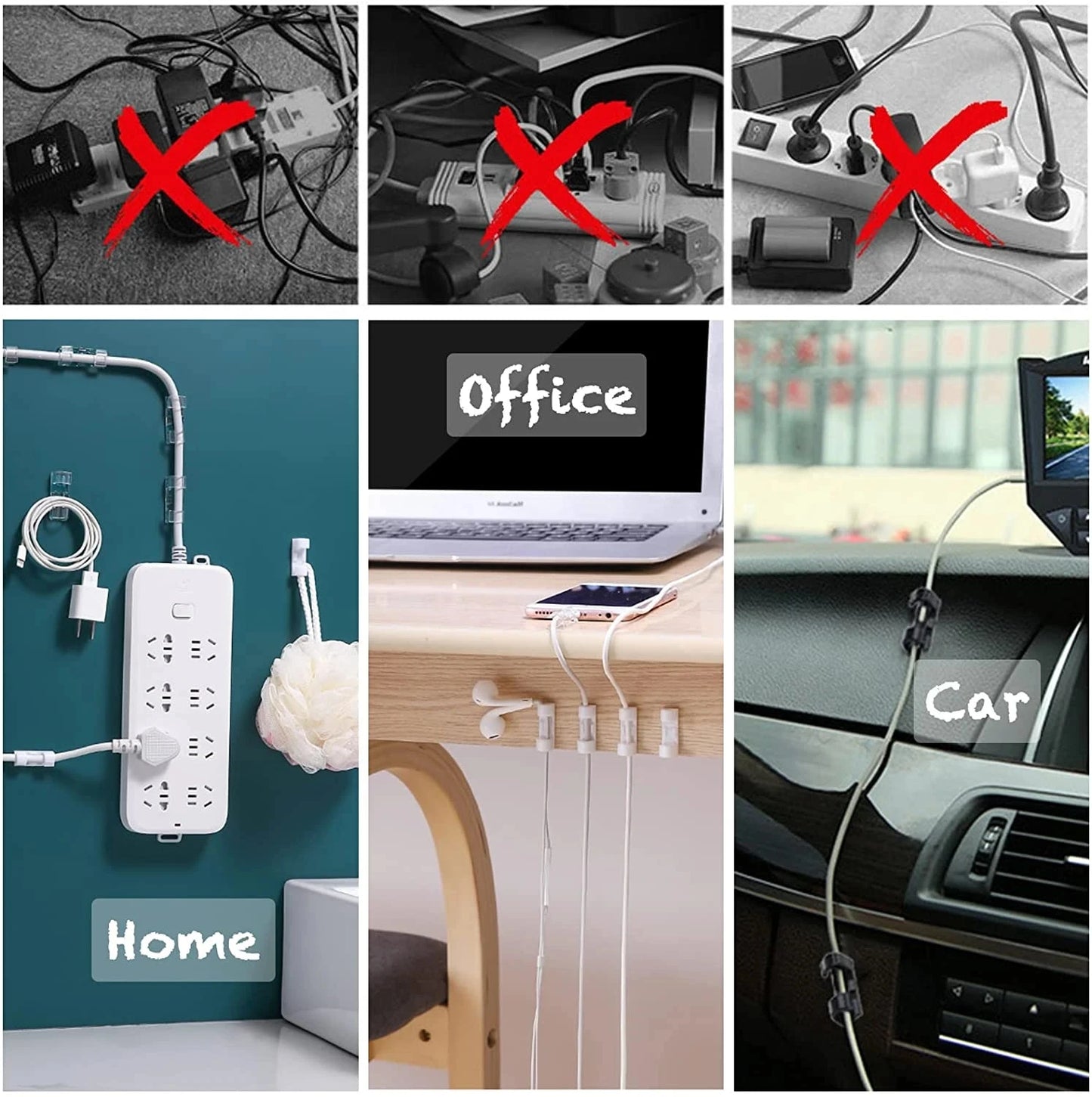 Cable Clips Organizer